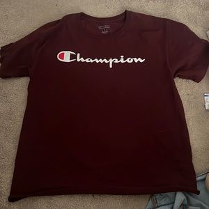 Champion Burgundy Tshirt. Men’s medium.